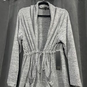 Cardigan with belt wrap